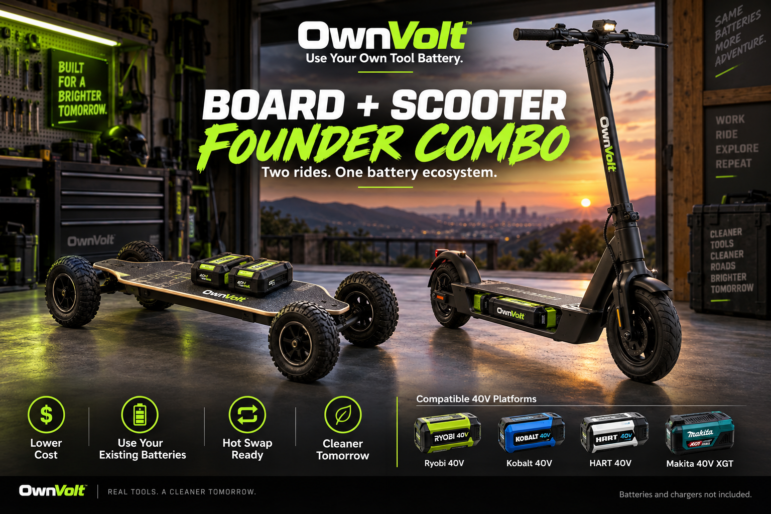 OwnVolt electric board and scooter concepts